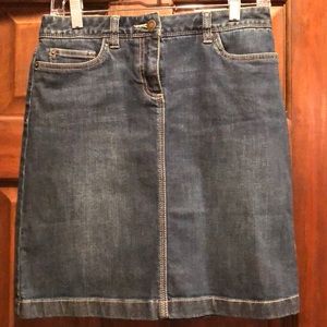Boden Jean Skirt